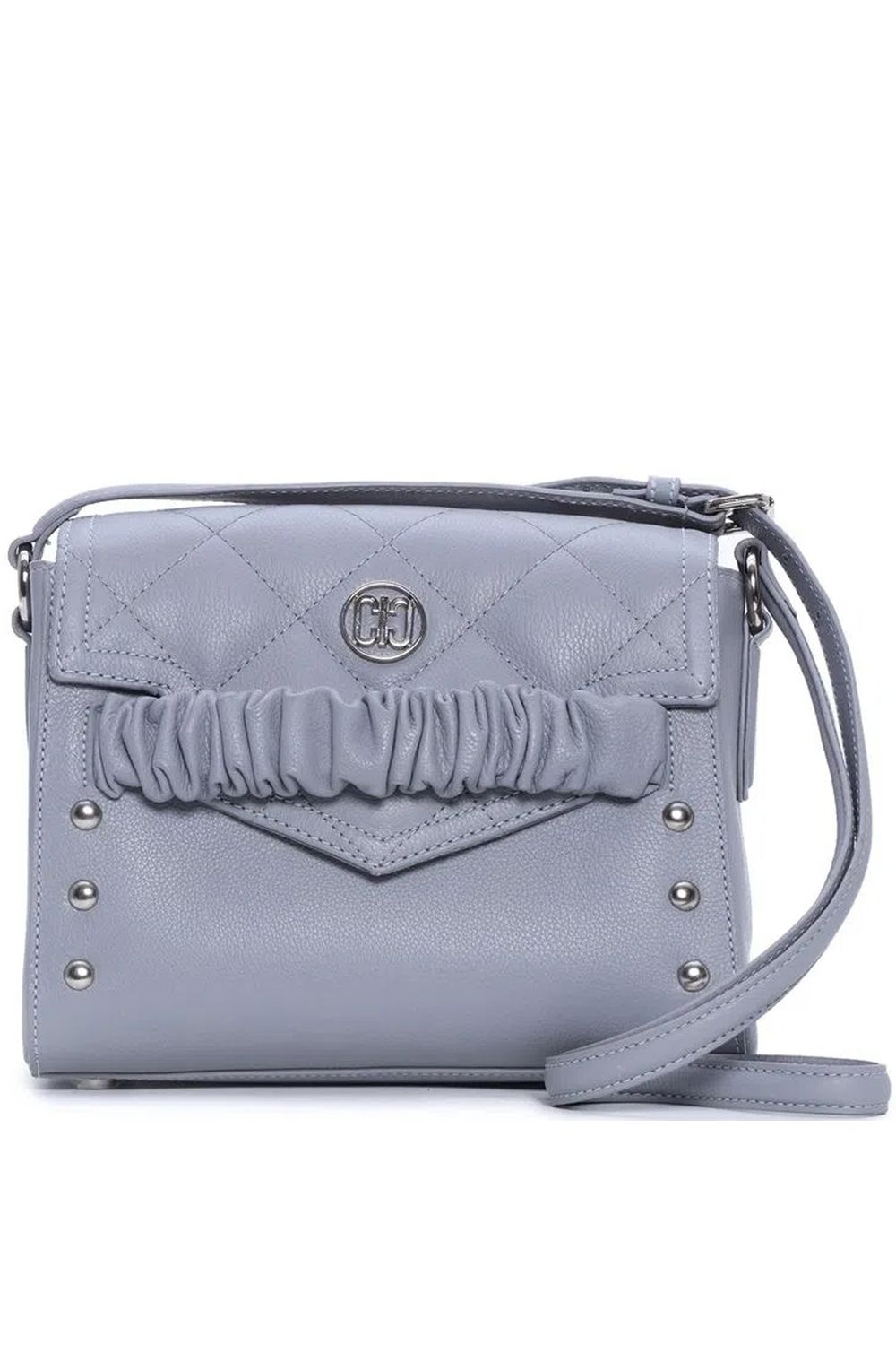 coach border rivets parker 18 shoulder bolsa
