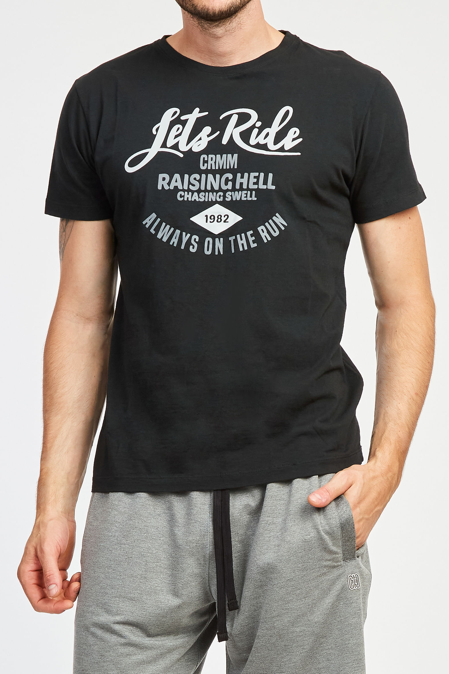 T SHIRT LETS RIDE