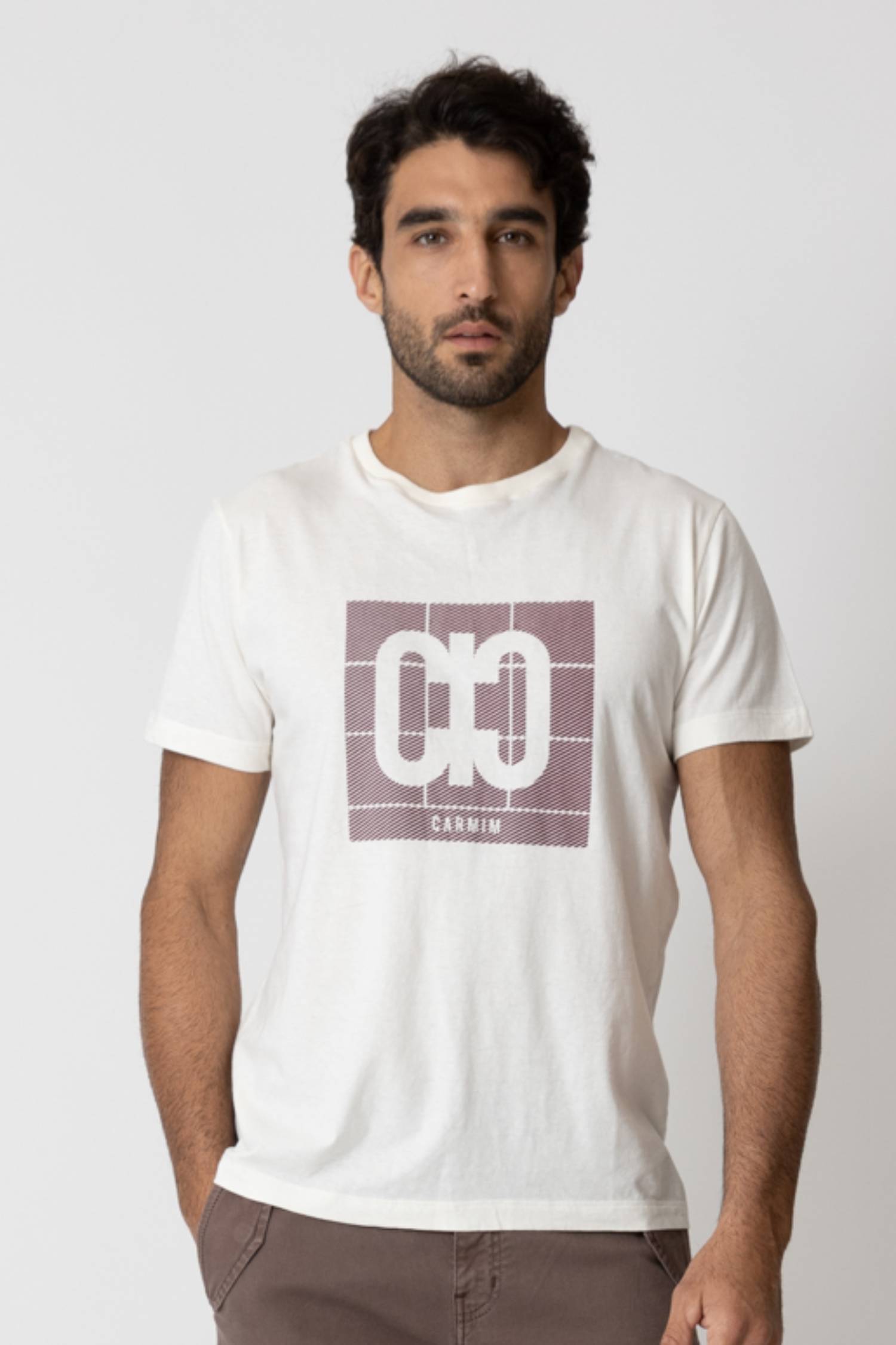 T-SHIRT LOGO RETICULADA