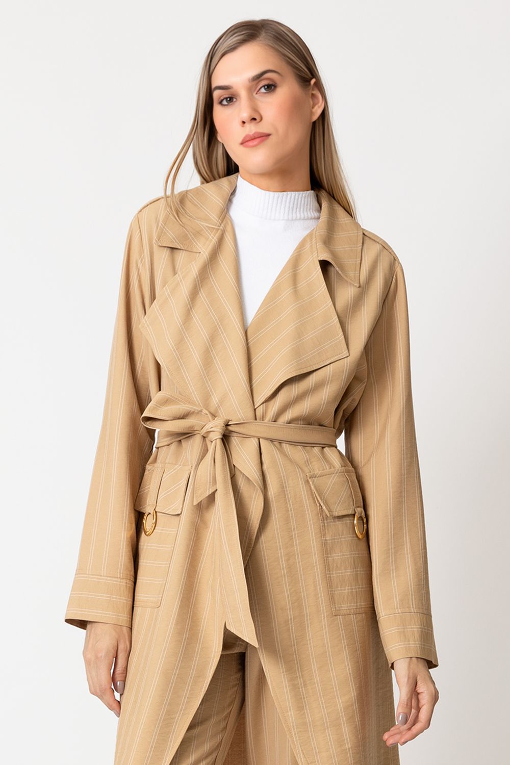 TRENCH COAT FLUÍDO carmim - Main Image