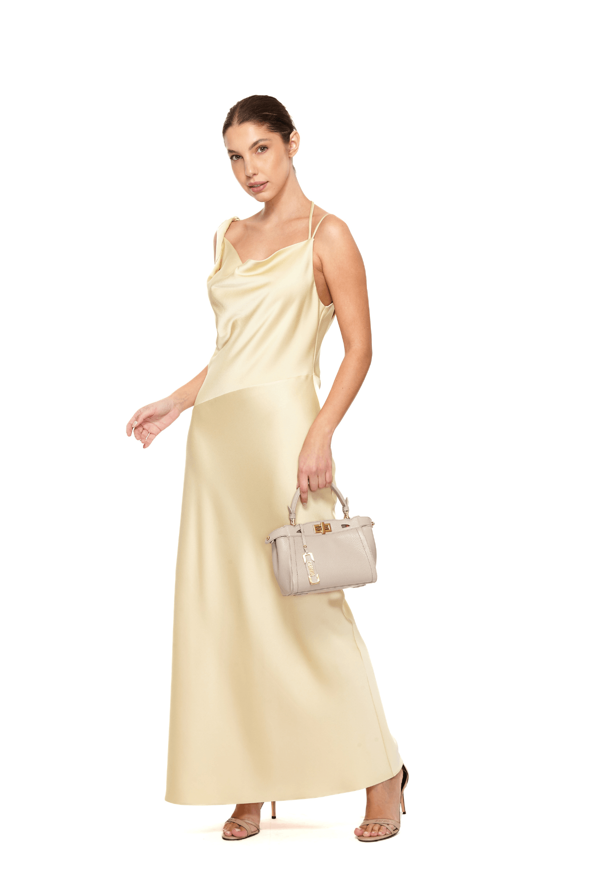 VESTIDO LONGO CETIM