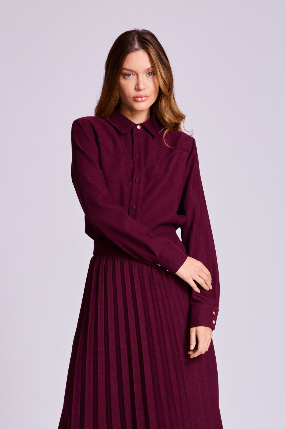 CAMISA EM SUEDE FEMININA