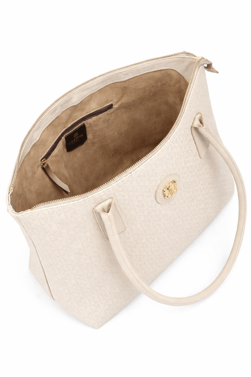Bagonha-off-white-com-detalhes-dourados