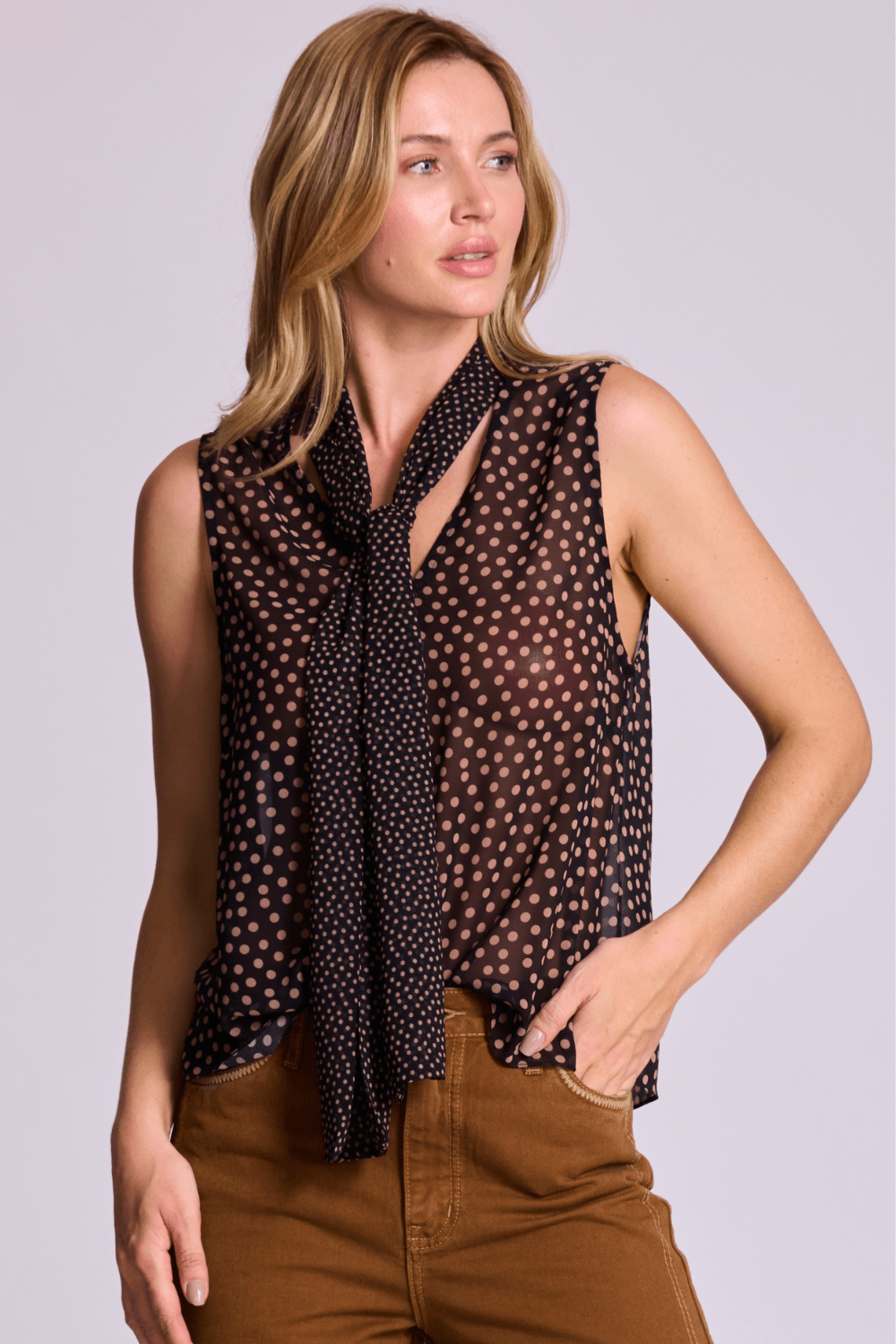 BLUSA CHIFFON POA COM LAÇO